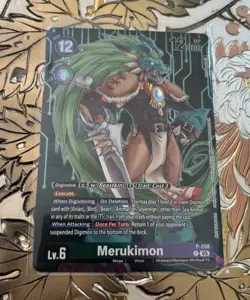 Digimon Card Game Merukimon P-208 Box Topper Promo BT23 Hackers Slumber - Image 1
