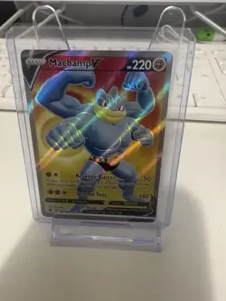 Pokemon Sword & Shield Astral Radiance Machamp v Card 171/189 Full Art NM - Image 1
