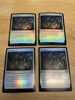 4x FOIL PATCH UP Streets Of New Capenna SNC Magic MTG MINT CARD - Image 1