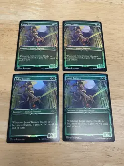 FOIL JUKAI TRAINEE (SHOWCASE) X4 Kamigawa: Neon Dynasty NEO Magic MTG MINT CARD - Image 1