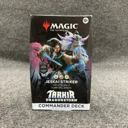 MTG: Jeskai Striker Tarkir Dragonstorm Commander Deck, Sealed Box is Worn - Image 1