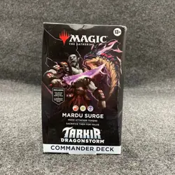 MTG: Mardu Surge Tarkir Dragonstorm Commander Deck, Sealed Box is Worn - Image 1