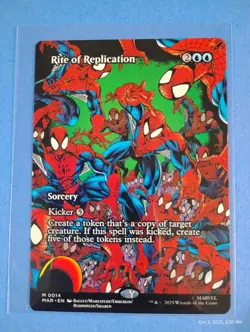 Rite Of Replication M 0014 (Borderless) MTG Magic: Marvel Spider-Man Regular - Image 1