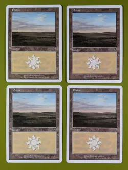 Plains (343) x4 Seventh Edition 7th 4x Magic the Gathering MTG - Image 1