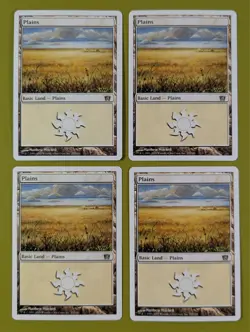 Plains (332) x4 Eighth Edition 8th 4x Magic the Gathering MTG - Image 1