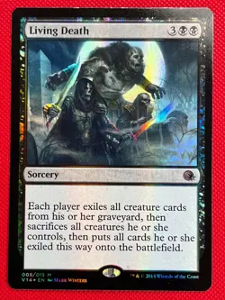 MTG Foil 1X Living Death X1 From the Vault: Annihilation (FTV) Magic - NM - Image 1