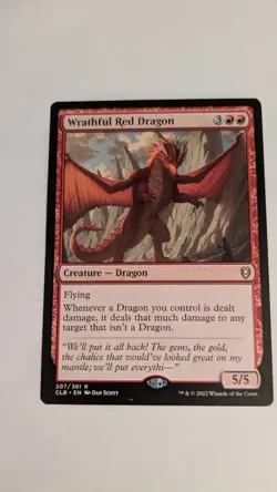 Wrathful Red Dragon Commander Legends: Battle for Baldur's Gate Regular - Image 1