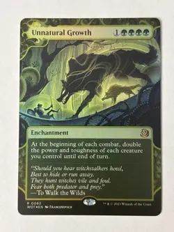 Unnatural Growth - FOIL - Wilds of Eldraine: Enchanting Tales - LP - Image 1