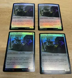 4x Foil Hotshot Mechanic, Kamigawa Neon Dynasty, Magic MTG NM - Image 1