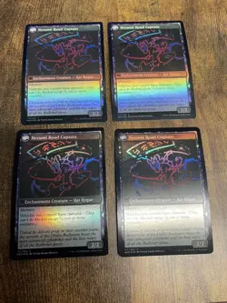 4x FOIL OKIBA RECKONER RAID Kamigawa: Neon Dynasty NEO MTG Pack Fresh - Image 2