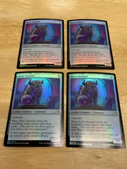 4x Reito Sentinel FOIL Kamigawa Neon Dynasty MTG Magic Pack Fresh - Image 1