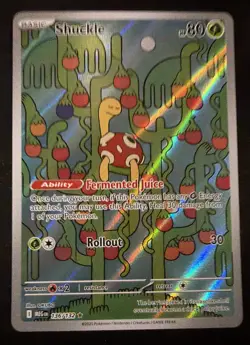 Pokemon Shuckle Mega Evolution Illustration Rare 136/132 NM!!! - Image 1