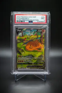 Charizard V PSA 9 Full Art Ultra Premium Collection 2022 #260 Mint Pokemon TCG - Image 1