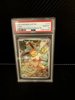 Pokemon TCG Eevee Prismatic Evolutions Black Star Promo Holo PSA 10 - Image 1