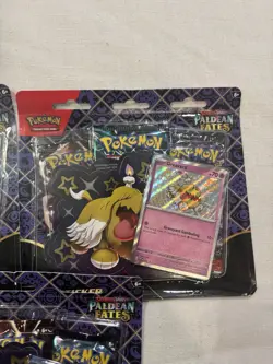 Pokemon TCG Paldean Fates Tech Sticker Collection SV4.5 SET OF 3 NEW SEALED - Image 4