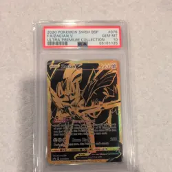 2020 Pokemon SWSH BSP Full Art Zacian V PSA 10 #076 Ultra Premium Collection 076 - Image 1