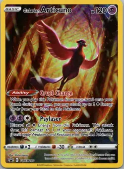 Pokemon TCG Galarian Articuno SWSH282 SWSH Black Star Promos Holo NM - Image 1
