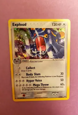 Pokemon TCG Exploud Holo EX Emerald 3/106 - Image 1