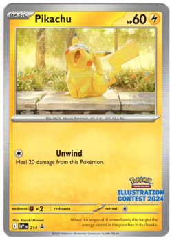 Pokemon Illustration Contest 2024 Pikachu English NM - Image 1