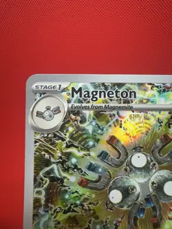 Magneton 159 SV: Scarlet & Violet Black Star Promo (SVP) Full Art Holo Near Mint - Image 5
