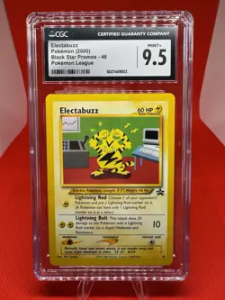CGC 9.5 Electabuzz #46 WOTC Black Star Promo Pokemon TCG MINT+ Vintage 2000 - Image 1