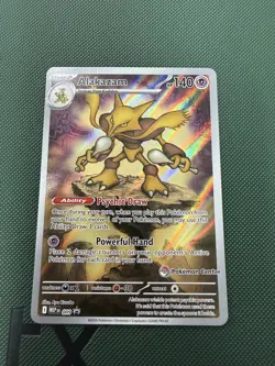 Pokemon Center Stamp Alakazam 009 Pokemon Mega Evolution -ETB Promo NM - Image 1