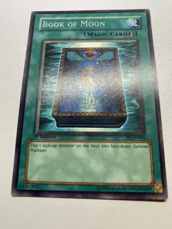 Yugioh Book Of Moon 1st Edition Rare PGD-035 HP - Image 1