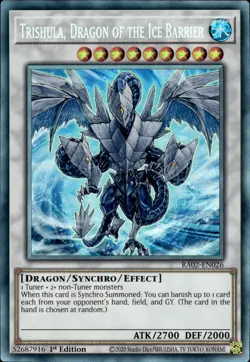 Trishula, Dragon Of The Ice Barrier Collector's Rare 1st Ed RA02-EN026 NM YuGiOh - Image 1