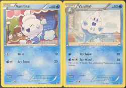 Vanillite 31/99 & Vanillish 32/99 Next Destinies Regular - Pokemon Card - Image 1