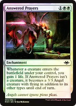 Answered Prayers FOIL Modern Horizons NM White Common MAGIC MTG CARD ABUGames - Image 1