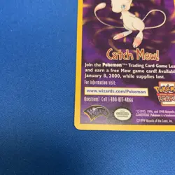1999 Pokemon Promo Card “Catch Mew" WOTC "Pokemon The First Movie" NM-LP - Image 5