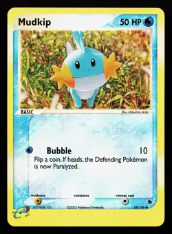 Mudkip 59/109 Reverse Holo EX Ruby & Sapphire Pokemon Card - Image 1