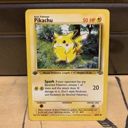 Pokemon Pikachu Jungle 1st Edition Card A 60/64 Non Holo Common Ex Gx V - Image 1