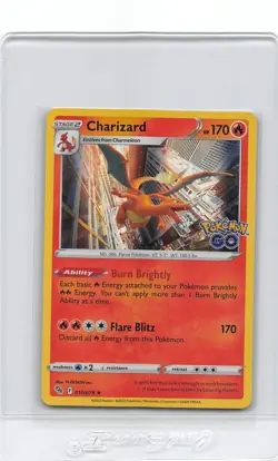 Charizard 010/078 - HOLO RARE - Pokemon GO - 2022 POKEMON CARD - NM - Image 1