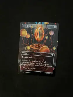 Sol Ring (Borderless) [Commander Masters] #703 Magic MTG Cards Near Mint - Image 1