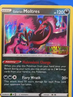 Galarian Moltres - (Prerelease) SWSH125 SWSH: Sword & Shield Promo Cards Holo - Image 2