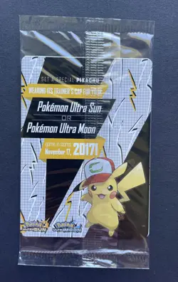 Pokemon Card ASH'S PIKACHU SM108 Rare Black Star Promo - SEALED! - Image 2