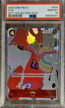 x3 PSA 10 GEM MINT ENGLISH One Piece Gift Collection Cards, UTA, SANJI, FRANKY - Image 2
