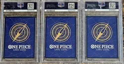 x3 PSA 10 GEM MINT ENGLISH One Piece Gift Collection Cards, UTA, SANJI, FRANKY - Image 5