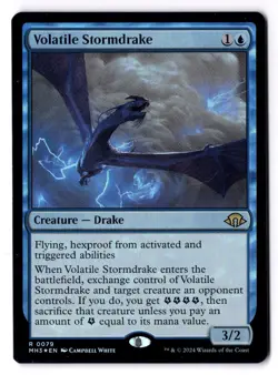 Volatile Stormdrake NM* FOIL Modern Horizons 3 ENGLISH 0079 mtg -UnltdCards - Image 1
