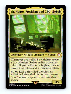 #7 2024 Fallout PIP Mr. House, President and CEO Mythic FOIL - Image 1