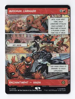 maximum carnage (borderless) (foil) #225 rare - MTG SPM - Image 1