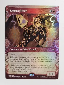 Stormsplitter Showcase Foil Bloomburrow Magic MTG NM - Image 1