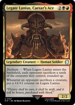 Legate Lanius, Caesar's Ace #107 | Near Mint | Fallout Magic MTG - Image 1