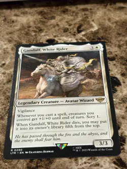 GANDALF, WHITE RIDER Magic MTG Lord of the Rings - Image 1