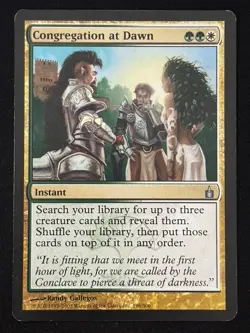 1x MTG Congregation at Dawn - Ravnica: City of Guilds (RAV) #198 - Magic - Image 1