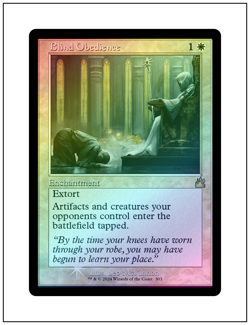 1x Blind Obedience, Retro Frame Foil, Magic MTG NM - Image 1