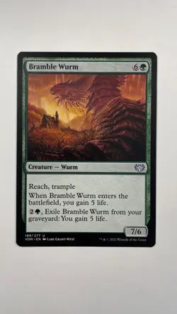 MTG Innistrad Crimson Vow Bramble Wurm 189/277 Magic the Gathering - Image 1