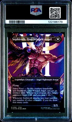 2025 MTG Final Fantasy SEPHIROTH * Character Borderless Foil #0382 * PSA 10 - Image 2