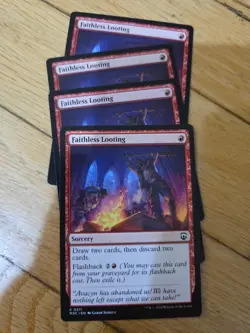 Mtg Faithless Looting X4; Commander - Image 1